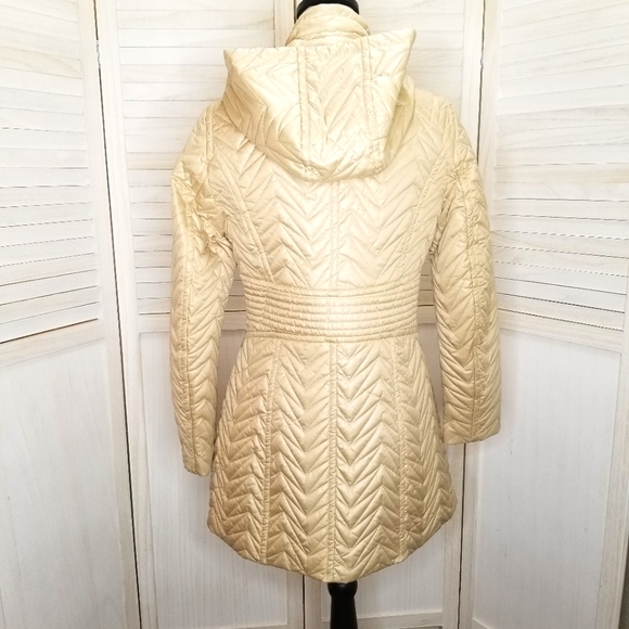 Via Spiga Gold Quilted Woman’s coat. Size Sm - Picture 10 of 13